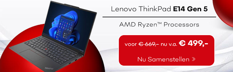 Lenovo ThinkPad E14 AMD Gen 5 | AMD Ryzen™-processors | 14 inch FHD