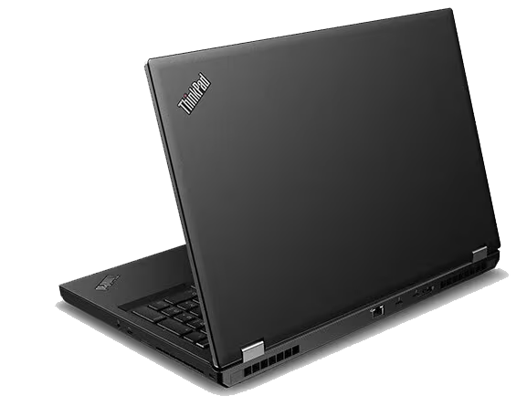 Back angle view of the  Lenovo ThinkPad P53 laptop